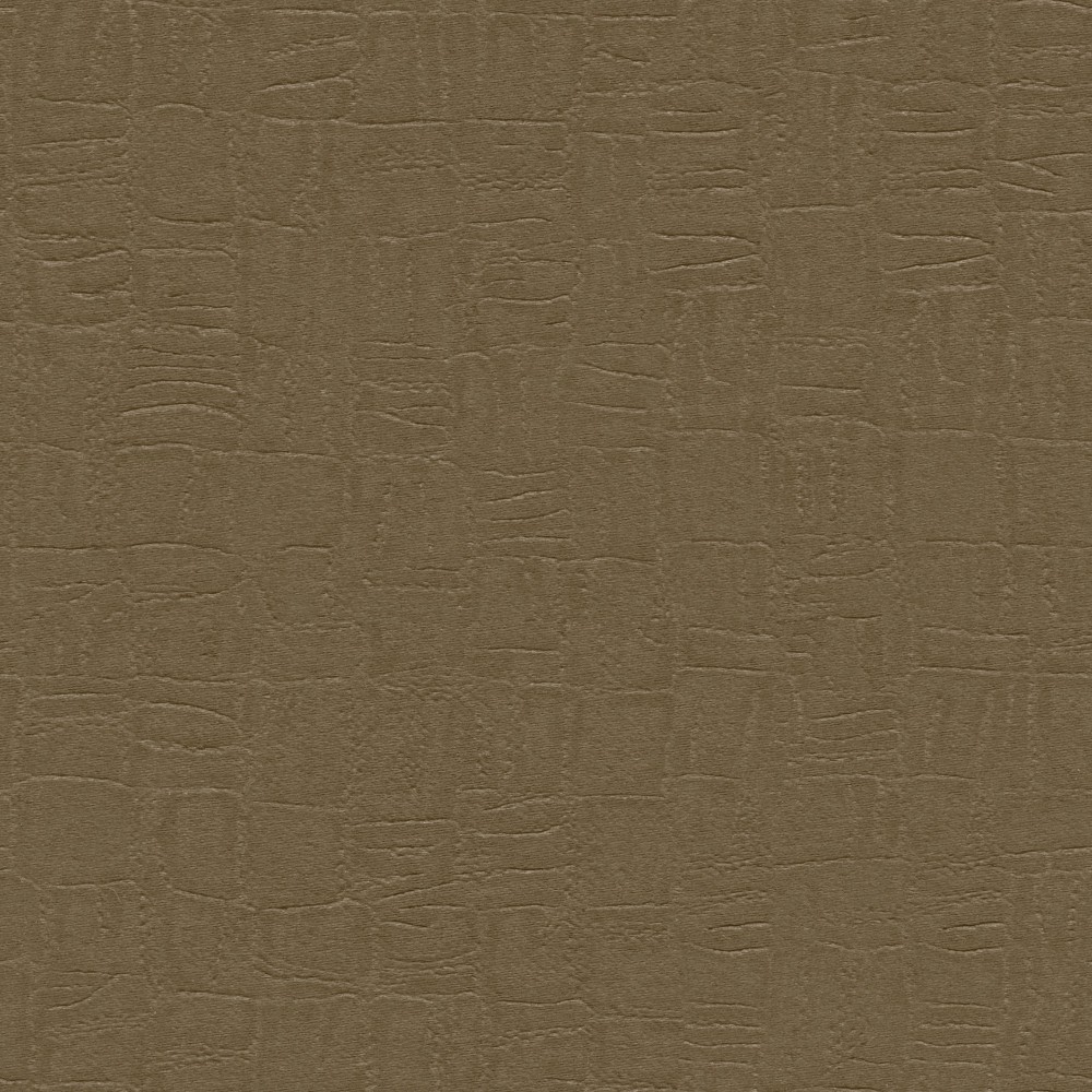 Self Textured Brown Polyester Blackout Curtain (2 Panels)
