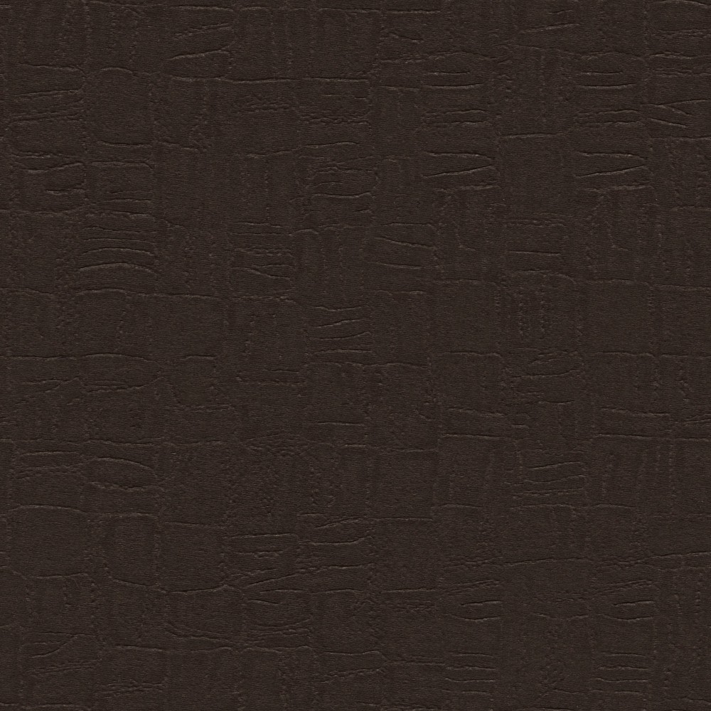 Self Textured Coffee Polyester Blackout Curtain (2 Panels)