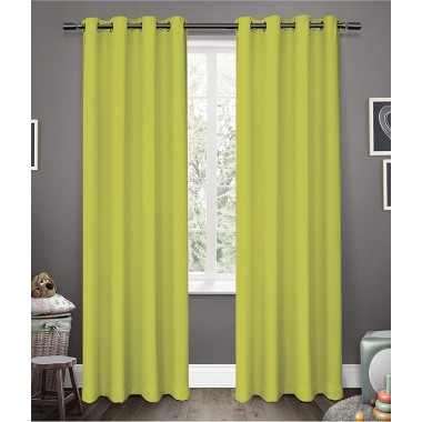 Curtainwala Kurtains2fly Polyester Green 615 Darkening Blackout Curtains 2 Panels