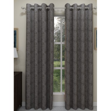 Curtainwala 3 Pass Coated Texture Blackout Curtain 2 Panels