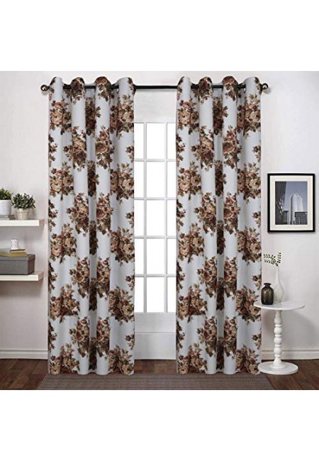 Kurtains2fly Polymoss Digital Print Curtains Set Of 2 Panel