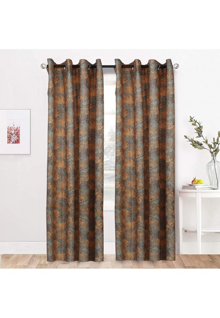 Kurtains2fly Polymoss Digital Print Curtains Set Of 2 Panel