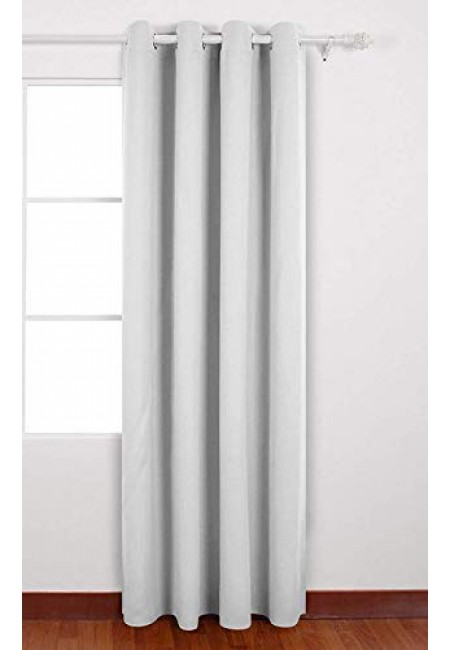 Kurtains2fly Whitish Grey 601 Blackout Curtains Pack of 1