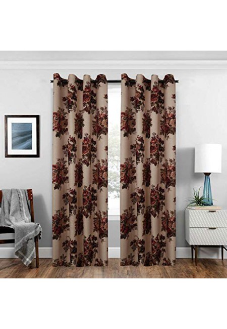 Kurtains2fly Polymoss Digital Print Curtains Set Of 2 Panel