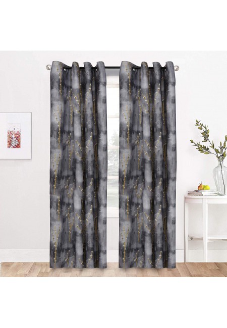 Kurtains2fly Polymoss Digital Print Curtains Set Of 2 Panel