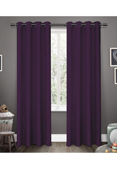 Kurtains2fly Purple 643 Darkening Blackout Curtains 2 Panels