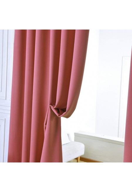Kurtains2fly Polyester Both Sided Room Darkening Blackout Curtains 2 Panels
