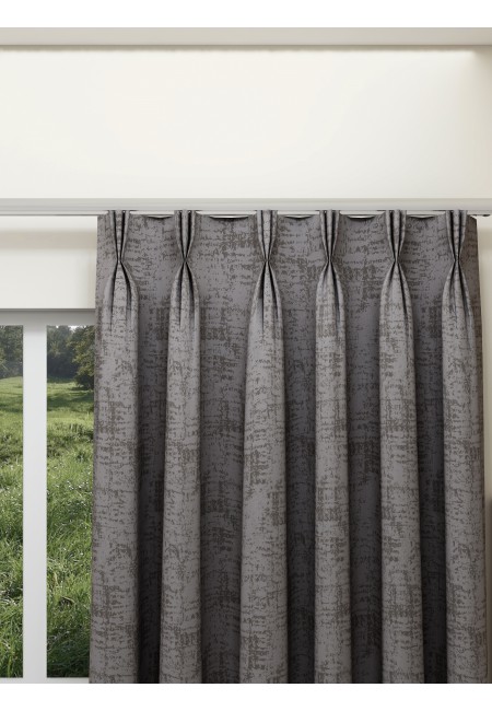 3 Pass Coated Texture Blackout Curtain Single Curtain Pack of 1