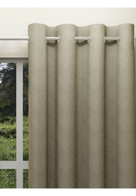 3 Pass Coated Texture Blackout Curtain 2 Panels