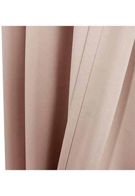 Kurtains2fly Peach 628 Blackout Curtains Pack of 1