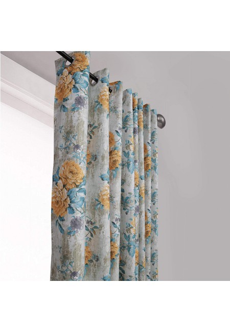 Kurtains2fly Polymoss Digital Print Curtains Set Of 2 Panel