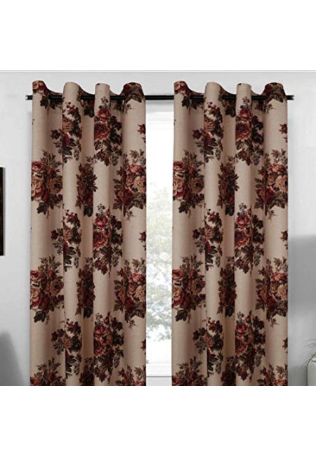 Kurtains2fly Polymoss Digital Print Curtains Set Of 2 Panel