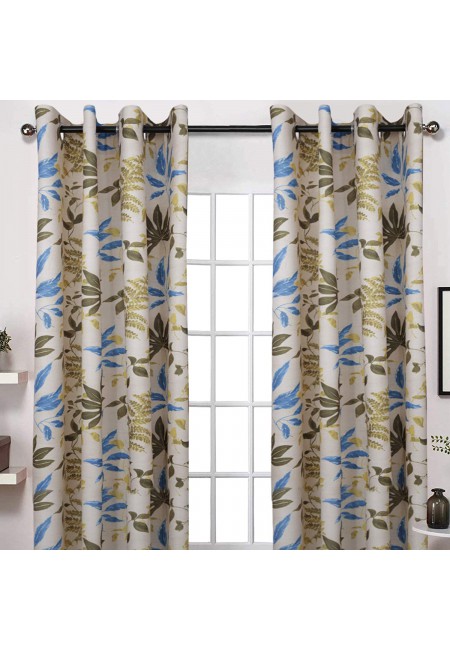 Kurtains2fly Polymoss Digital Print Curtains Set Of 2 Panel